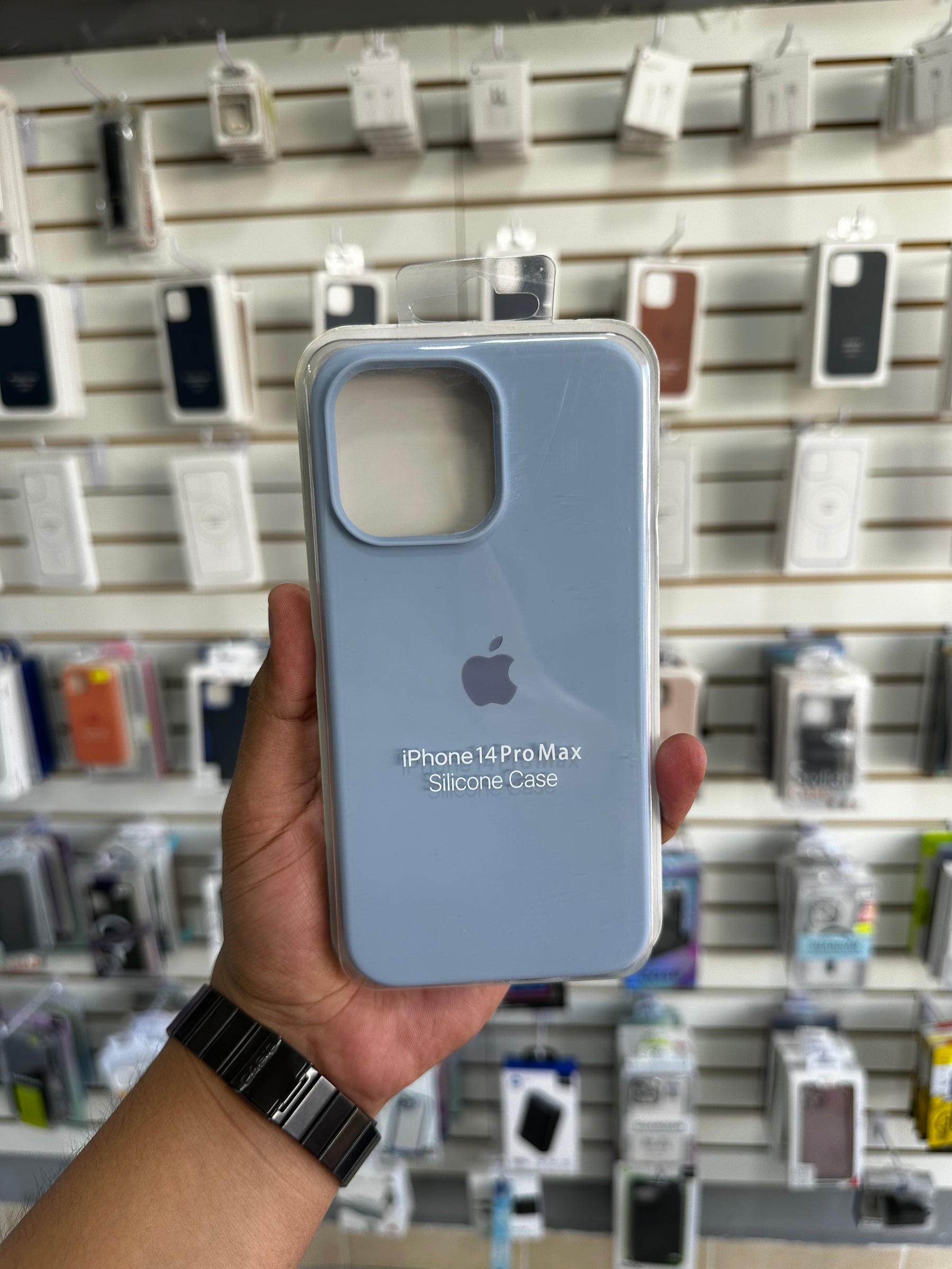 Case Silicón Azul Cielo