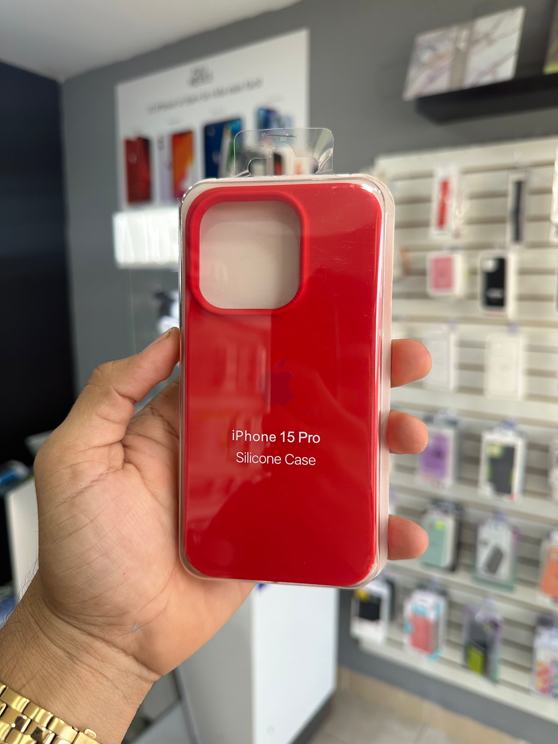 Case Silicón Roja