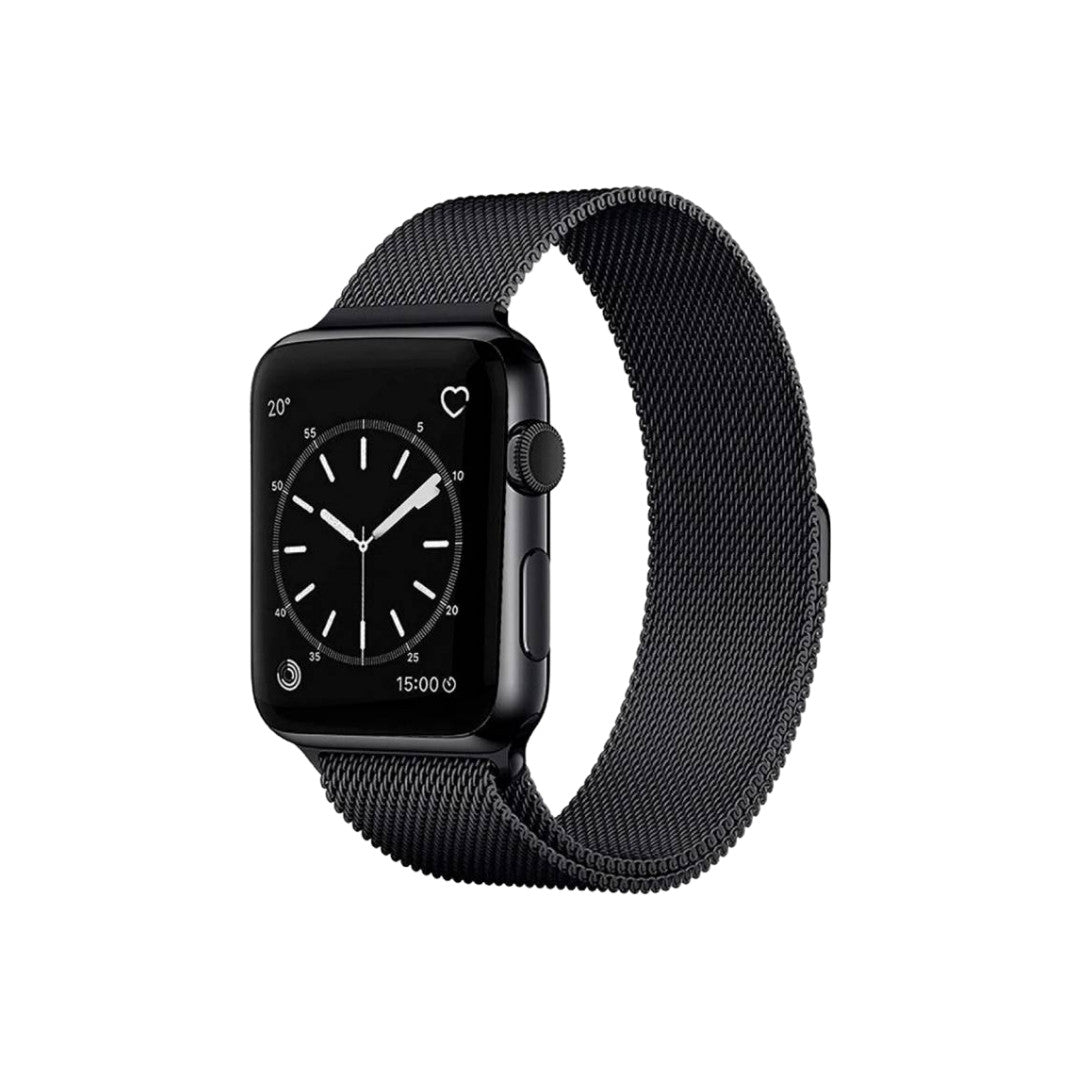 Correa de tela de lana de pata de gallo de lujo para Apple Watch