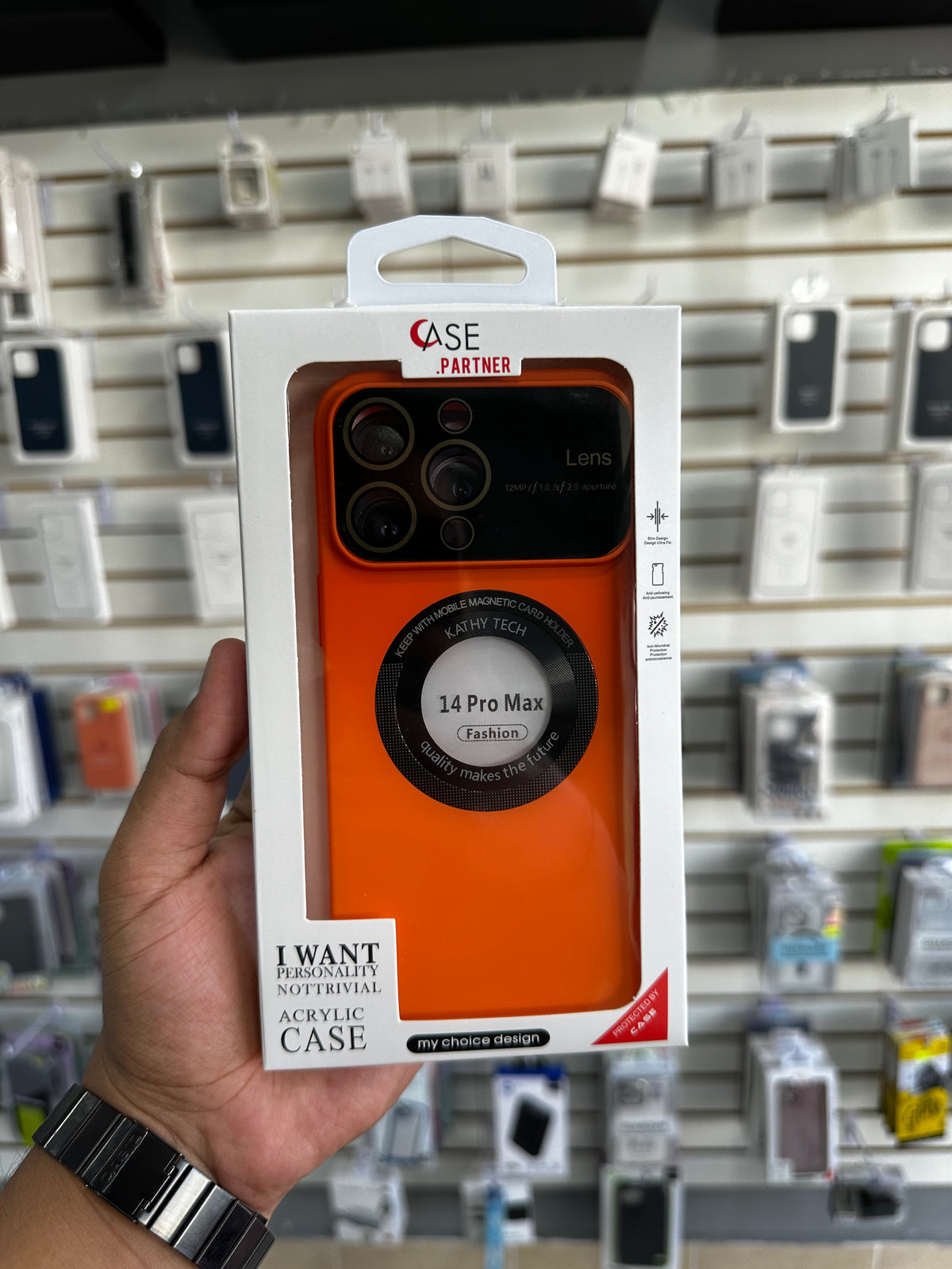 Case Lens MagSafe Naranja