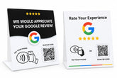 ACRILICO CON NFC + QR PARA RESEÑAS EN GOOGLE MAPS Y REDES SOCIALES - Full Mobile
